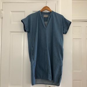 Everlane Splitneck Jean Dress